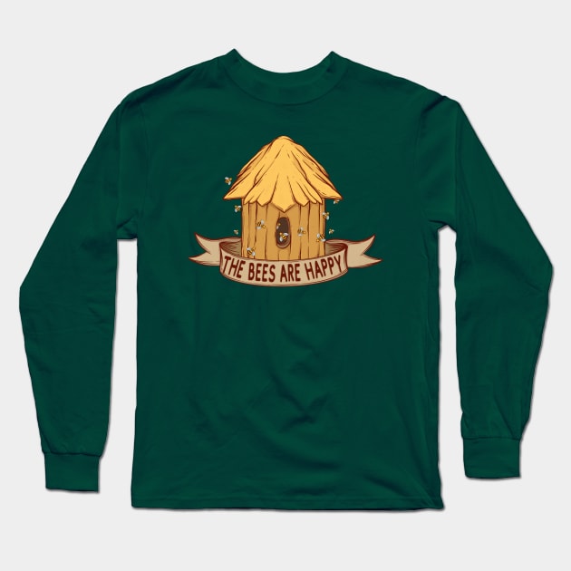 Valheim The Bees Are Happy Long Sleeve T-Shirt by Artistic Imp